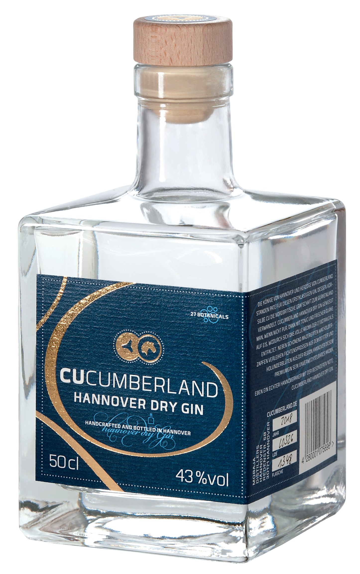 Hannover Dry Gin, 50cl, 43 % vol.